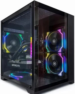 PC Gamer Live Ryzen 5 5500, 16GB RAM RGB, NVME M.2 500GB, RTX 3050 6GB, Gabinete com 4 Ventoinhas RGB