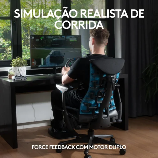 Volante e Pedais Logitech G29 Driving Force com Force Feedback para PS5, PS4, PS3 e PC - Imagem 3