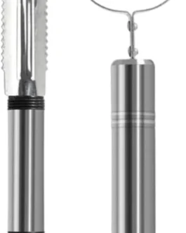 Kit 2 Peças Descascadores Cortadores De Alimentos Legumes Verduras E Frutas Em Aço Inox