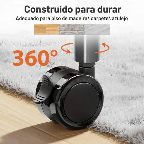 Suporte de TV com rodinhas de cavalete para TVs de 32 a 75 polegadas com - Imagem 9