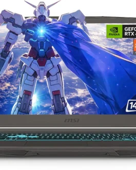 MSI Notebook para jogos IPS fino de 39.6 cm 144Hz FHD com bisel fino, AMD Ryzen 5 7535HS, NVIDIA GeForce RTX 4060 – Windows 11, com cabo HDMI (2025) (32 GB de RAM | SSD PCIe de 2 TB)