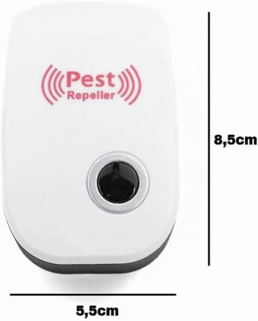 Repelente Eletrônico Ultrassônico Espanta Mosquitos Ratos Baratas Aranhas Formiga Moscas Insetos Seguro para Pets Humanos e Plantas Aparelho Elétrico - Imagem 8