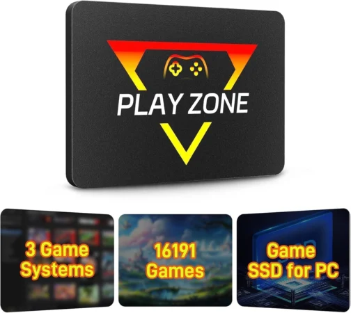 Retro Gaming Console with Built in 16191 Game, Plug and Play Video Game Console for PC, Emulator Console Compatible 80+ Game Emulator, 3 Game Systems in 1TB Game SSD, Retro Game Stick - Imagem 2