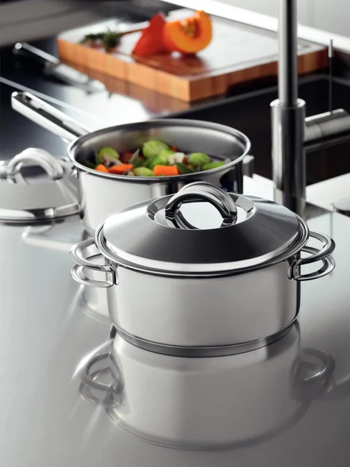 Jogo de Panelas Tramontina Solar em Aço Inox com Fundo Triplo e Tampas de Inox 6 Peças - Imagem 8