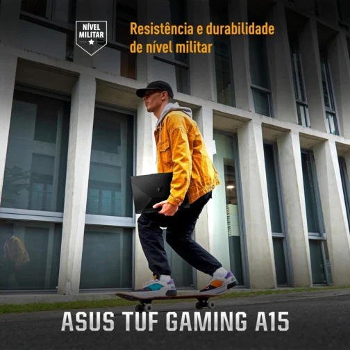 Notebook ASUS TUF Gaming A15 FA506NFR RTX 2050 AMD Ryzen 7 7435HS 16Gb Ram 512Gb SSD Windows 11 Home Tela 144Hz 15,6" FHD Graphite Black - HN060W - Imagem 8