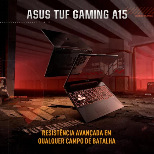 Notebook ASUS TUF Gaming A15 FA506NFR RTX 2050 AMD Ryzen 7 7435HS 16Gb Ram 512Gb SSD Windows 11 Home Tela 144Hz 15,6" FHD Graphite Black - HN060W - Imagem 9