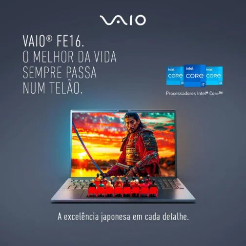 Notebook VAIO FE16 Intel Core i5-1334U Windows 11 Home 16GB RAM total 512GB SSD Tela 16" IPS WUXGA Antireflexo - Cinza Grafite - VJFE62F11X-B0321H - Imagem 9