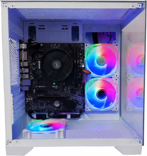 Pc Gamer Ryzen 5 5600 Gt, 16 Gb Ddr4, Ssd M.2 Nvme 500 Gb, Vega 7, Aquário Branco - Imagem 3