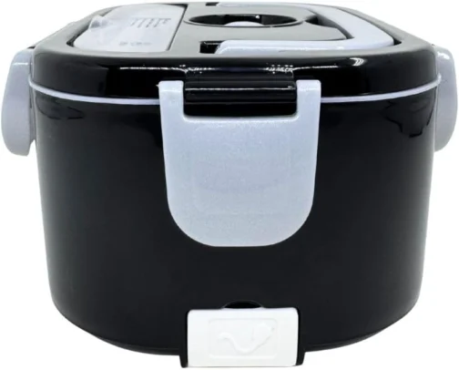 Marmita Elétrica Lancheira Doméstica Trabalho 1,5l Preto - Imagem 4