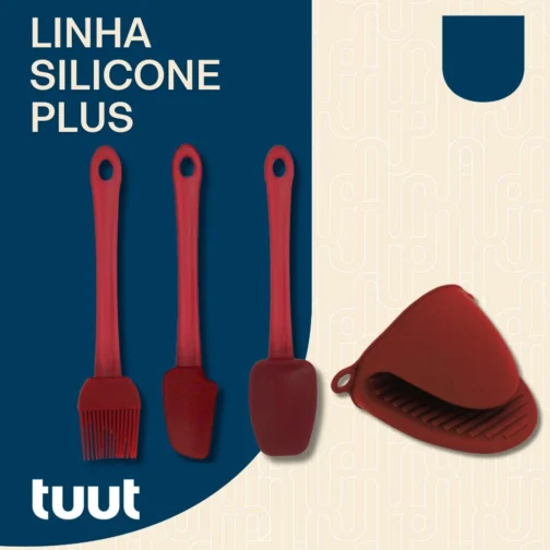Tuut, Linha Silicone Plus, Rapa-tudo, Vermelho, 21,5cm - Imagem 4