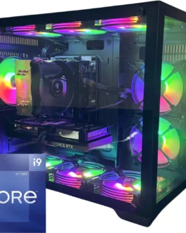 Pc Gamer Aquario Intel Core I9-12900f, Placa mãe H610, 32Gb DDR4, SSD Nvme 1Tb, Fonte 650w 80Plus, Gabinete Aquario com 9 Fans ARGB com controladora – ESCOLHA A PLACA DE VIDEO (RTX 3050 6GB)