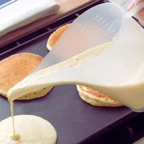 Jarra Funil Culinária 800ml Graduada Medidora Transparente Cozinha - Imagem 3