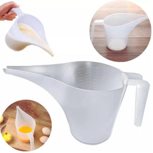 Jarra Funil Culinária 800ml Graduada Medidora Transparente Cozinha - Imagem 4