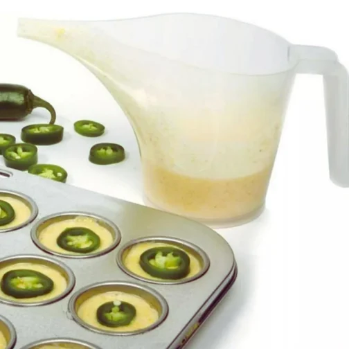 Jarra Funil Culinária 800ml Graduada Medidora Transparente Cozinha - Imagem 6