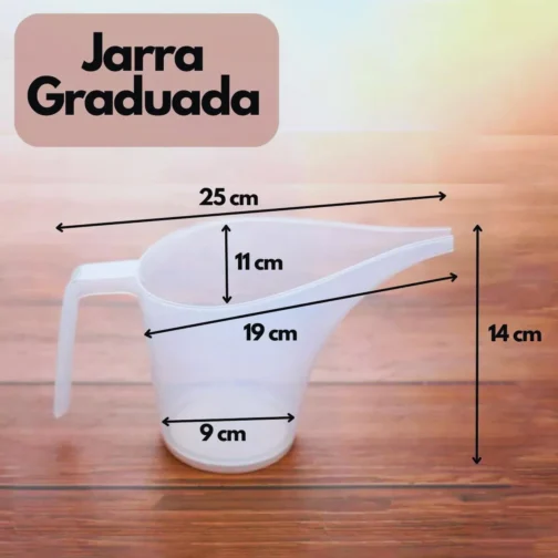 Jarra Funil Culinária 800ml Graduada Medidora Transparente Cozinha - Imagem 10