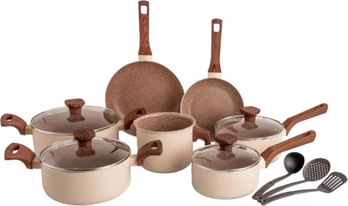 Mimo Style, Conjunto de Panelas com 10 Peças Indução Crema Cook - Imagem 2