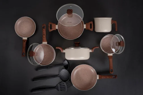 Mimo Style, Conjunto de Panelas com 10 Peças Indução Crema Cook - Imagem 3