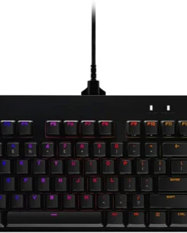 Teclado Mecânico Gamer Logitech G PRO com Layout US, RGB LIGHTSYNC, Design TKL, Cabo Destacável e Switch Exclusivo GX Blue Clicky