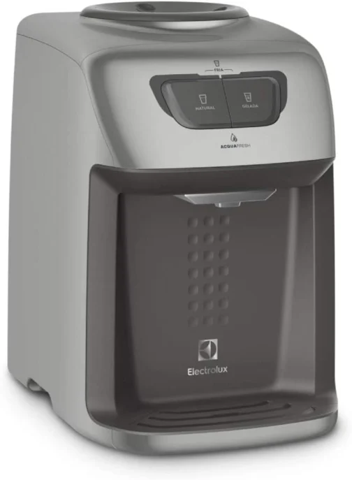 Bebedouro Electrolux de mesa bancada de Água Gelada Fria e Natural Elétrico Eletronico placa para galao garrafão com perfurador lacre Bivolt Cinza BE11X - Imagem 4