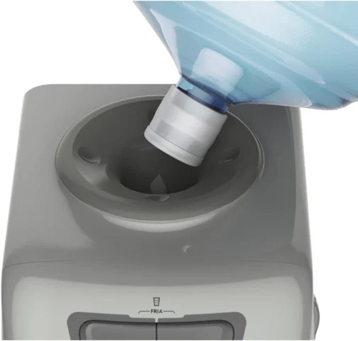 Bebedouro Electrolux de mesa bancada de Água Gelada Fria e Natural Elétrico Eletronico placa para galao garrafão com perfurador lacre Bivolt Cinza BE11X - Imagem 9