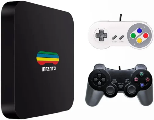 Console Retrô Infanto 4 com 44 mil jogos antigos (2 controles) (Com fio) - Imagem 2