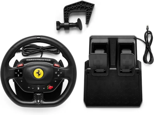 Thrustmaster T98 Ferrari 296 GTB - Volante e Pedais - PS5 e PC - Imagem 6