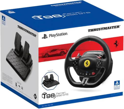 Thrustmaster T98 Ferrari 296 GTB - Volante e Pedais - PS5 e PC - Imagem 8