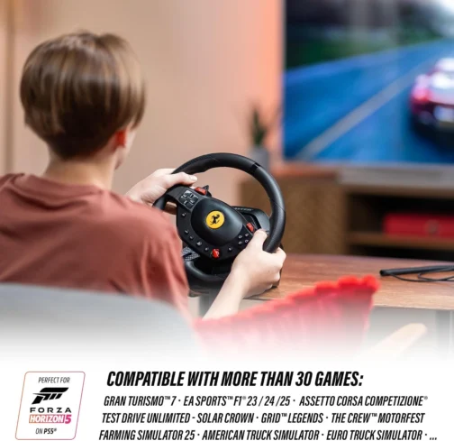 Thrustmaster T98 Ferrari 296 GTB - Volante e Pedais - PS5 e PC - Imagem 10