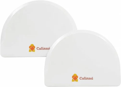 Kit 2 Espátulas Plásticas Meia Lua Raspadora Espalhadora de Glacê para Decoração de Bolos (Pão Duro sem Cabo) CULINNÁ - Imagem 2