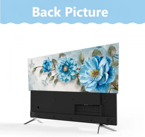 Capa de TV 32-80 polegadas protetor de tela para TV LCD LED capas de poeira arte europeia decoração de sala de estar para pendurar em casa desktop monitor universal curvo - padrão 3||45-48 polegadas - Imagem 6