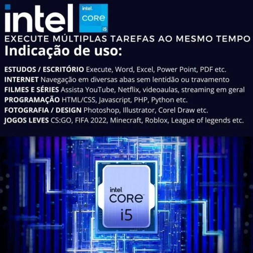 Computador 3green Desktop Intel Core i5 8GB SSD 256GB Windows 10 3D-017 - Imagem 3