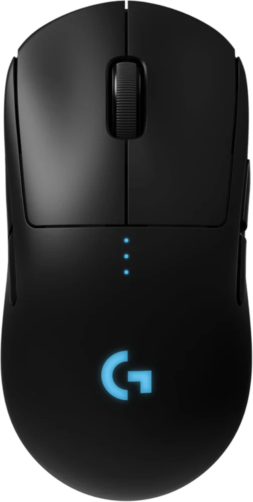 Mouse Gamer Sem Fio Logitech G PRO Wireless com Tecnologia LIGHTSPEED, RGB LIGHTSYNC, Design Ambidestro, 8 Botões Programáveis, Sensor HERO 25K e Bateria Recarregável - Compatível com POWERPLAY - Imagem 2