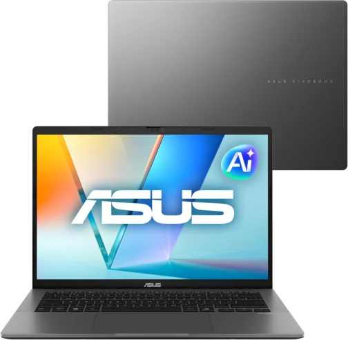 Notebook ASUS Vivobook S14 IA PC, Core Ultra 7, 16 GB, 512 GB, Linux, 14'' Nivel IPS 60Hz, Matte Gray - S3407CA-LY121 - Imagem 2