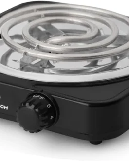 Fogareiro Elétrico Espiral 1 Boca 1000W Portátil BAYTECH (Preto, 220V)