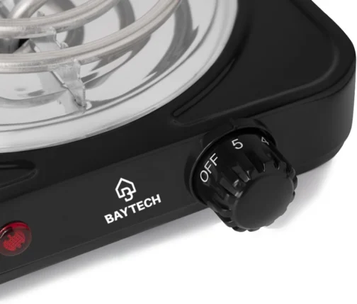 Fogareiro Elétrico Espiral 1 Boca 1000W Portátil BAYTECH (Preto, 220V) - Imagem 7
