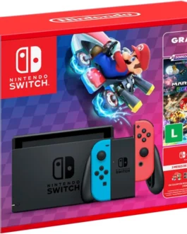 Bundle Nintendo Switch + Mario Kart 8 Deluxe + 3 Meses de Assinatura Nintendo Switch Online