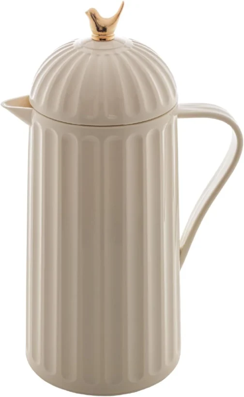 WOLFF - Garrafa Térmica de Plástico Bird Branca 1L - Enxoval - Organização - Decoração - Cozinha - Mesa Posta - Utilidades Domésticas - Perfeita Para Café e Chá - Imagem 2
