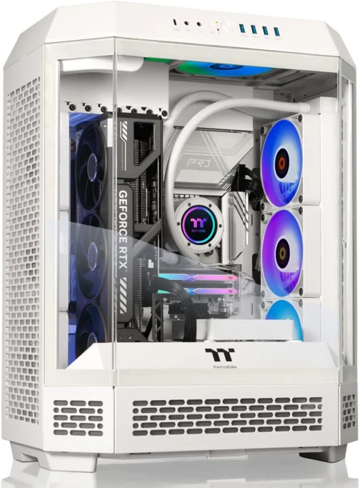 Thermaltake LCGS Reactor 9590S Desktop para jogos (AMD Ryzen™ 9 9950X3D, memória ToughRam 32GB DDR5 6000MT/s RGB, NVIDIA® GeForce RTX™ 5090, 2TB NVMe M.2, WiFi, Windows 11) T6WT-X87S-590-LCS - Imagem 2