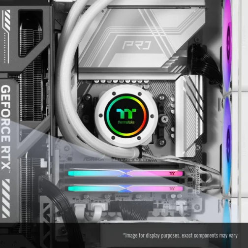 Thermaltake LCGS Reactor 9590S Desktop para jogos (AMD Ryzen™ 9 9950X3D, memória ToughRam 32GB DDR5 6000MT/s RGB, NVIDIA® GeForce RTX™ 5090, 2TB NVMe M.2, WiFi, Windows 11) T6WT-X87S-590-LCS - Imagem 8