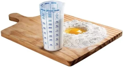 Kit 4 Copos Plásticos Medidores Graduados Transparente 500ml com Bico Graduação de Xícara, Chocolate, Semolina, ml, Arroz, Farinha, Açúcar CULINNÁ - Imagem 7
