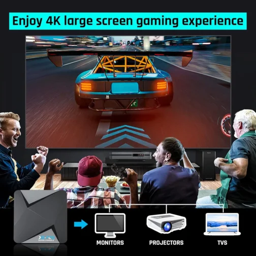 Kinhank Super Console X2 Pro Pre-Installed 100,000+ Classic Games,256G Retro Gaming Consoles Compatible with 60+ emulators, S902X2 Chip, Three Systems in One, Include Remote, Wireless Controllers - Imagem 6