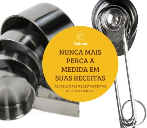 Conjunto xícaras medidoras inox 4 peças e conjunto de 4 colheres medidas em inox CULINNÁ - Imagem 3