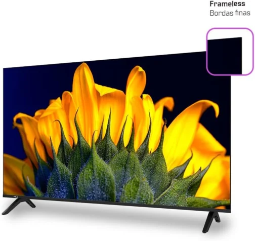 Smart TV HQ QLED 50 Polegadas HQ-QLED50SM 4K Wi-Fi Bluetooth, Dolby Audio, Apps, Netflix, YouTube e Prime Video, 3 HDMI. - Imagem 3