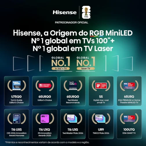 Hisense Smart TV 4K Hi-QLED 50" Polegadas 50Q6QVV - Imagem 6