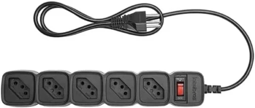 Protetor Eletrônico Filtro de Linha com 5 tomadas EPE 205 Preto Intelbras - Imagem 3