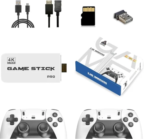 Console GameStick M15 4K 64GB Retro 20 Mil Jogos + 2 Controles Sem Fio HDMI - Emuladores dos Melhores Games Já Produzidos - PRESENTE DIA DAS CRIANÇAS - Imagem 2