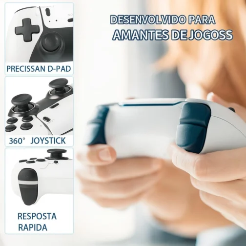 Console GameStick M15 4K 64GB Retro 20 Mil Jogos + 2 Controles Sem Fio HDMI - Emuladores dos Melhores Games Já Produzidos - PRESENTE DIA DAS CRIANÇAS - Imagem 5