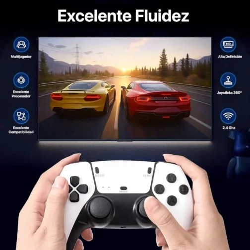 Console GameStick M15 4K 64GB Retro 20 Mil Jogos + 2 Controles Sem Fio HDMI - Emuladores dos Melhores Games Já Produzidos - PRESENTE DIA DAS CRIANÇAS - Imagem 8