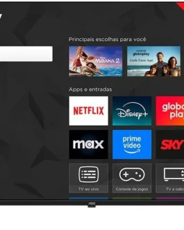 Smart TV AOC 50 Polegadas, DLED, 4K, Roku TV – 50U7045/78G