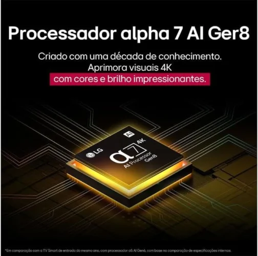 Smart TV 4K 50" LG NanoCell 50NANOA Processador α7 AI Ger8 4K Super Upscaling Google Cast Alexa Integrado Controle AI Smart Magic WebOS 25 - Imagem 9